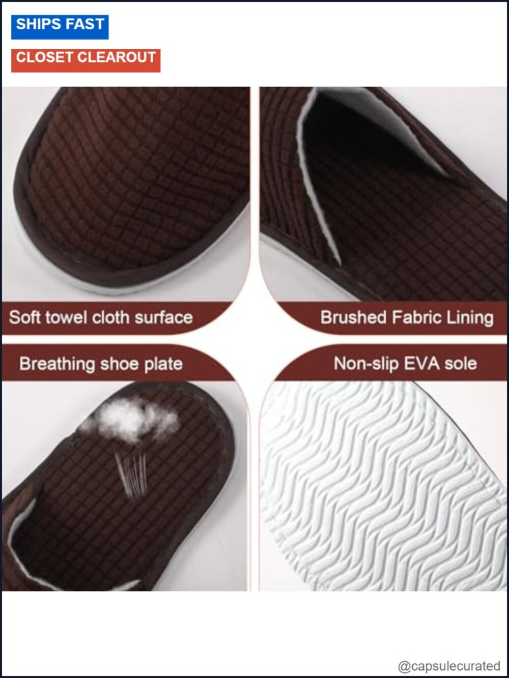 12 Pair Non Slip Disposable Slippers for Guests Travel Spa Wedding Party - Picture 3 of 6